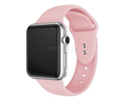 Ремешок - ApW для "Apple Watch 42/44/45 mm" Sport Band (S) (light pink)  (107215)