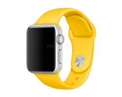 Ремешок - ApW для "Apple Watch 42/44/45 mm" Sport Band (S) (yellow)  (107230)