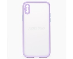 Чехол-накладка - PC041 для "Apple iPhone X/iPhone XS" (light violet/white)