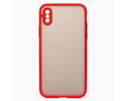 Чехол-накладка - PC041 для "Apple iPhone X/iPhone XS" (red/black)