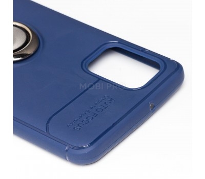 Чехол-накладка - SC131 для "Samsung SM-A715 Galaxy A71" + кольцо держатель (blue)
