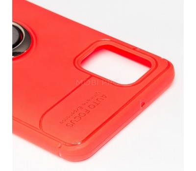 Чехол-накладка - SC131 для "Samsung SM-A715 Galaxy A71" + кольцо держатель (red)