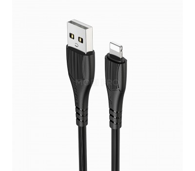 Кабель USB - Apple lightning Borofone BX37 Wieldy (black)