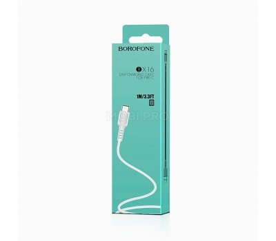 Кабель USB - Type-C Borofone BX16 Easy (white)