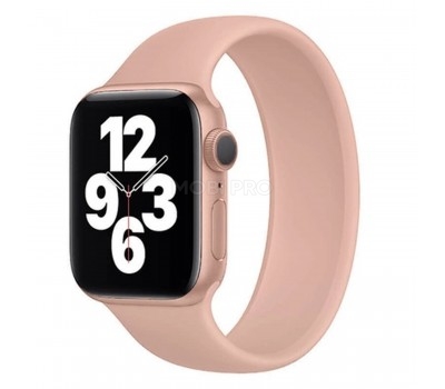 Ремешок - ApW15 для "Apple Watch 42/44/45 mm" монобраслет (150 мм) (pink)  (125692)