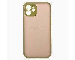Чехол-накладка - PC041 для "Apple iPhone 12" (green/black)
