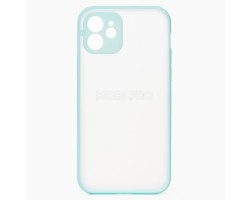 Чехол-накладка - PC041 для "Apple iPhone 12" (light blue/white)