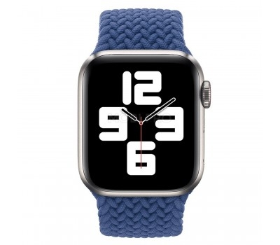 Ремешок - ApW14 для "Apple Watch 38/40/41 mm" тканевый монобраслет L (blue)  (130648)