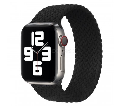 Ремешок - ApW14 для "Apple Watch 38/40/41 mm" тканевый монобраслет M (black)  (130652)
