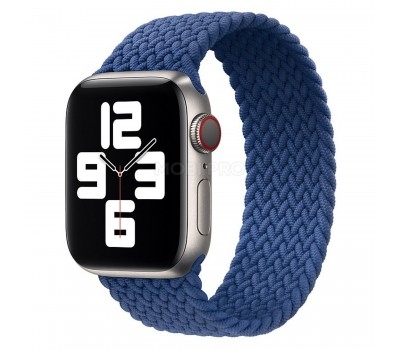 Ремешок - ApW14 для "Apple Watch 38/40/41 mm" тканевый монобраслет S (blue)  (130658)