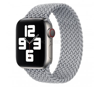 Ремешок - ApW14 для "Apple Watch 38/40/41 mm" тканевый монобраслет S (grey)  (130660)