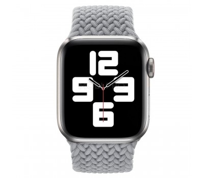 Ремешок - ApW14 для "Apple Watch 38/40/41 mm" тканевый монобраслет S (grey)  (130660)