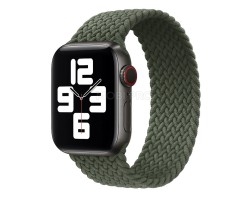 Ремешок - ApW14 для "Apple Watch 42/44/45 mm" тканевый монобраслет L (dark green)  (130664)