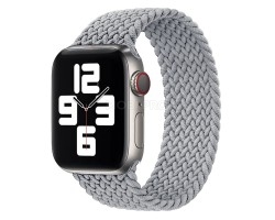 Ремешок - ApW14 для "Apple Watch 42/44/45 mm" тканевый монобраслет L (grey)  (130665)