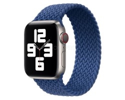 Ремешок - ApW14 для "Apple Watch 42/44/45 mm" тканевый монобраслет M (blue)  (130668)