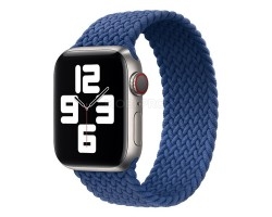 Ремешок - ApW14 для "Apple Watch 42/44/45 mm" тканевый монобраслет S (blue)  (130673)
