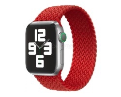 Ремешок - ApW14 для "Apple Watch 42/44/45 mm" тканевый монобраслет S (red)  (130676)