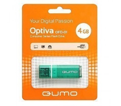 Флэш накопитель USB  4 Гб Qumo Optiva OFD-01 (green)