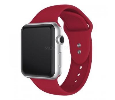 Ремешок - ApW для "Apple Watch 42/44/45 mm" Sport Band (L) (red)  (54328)
