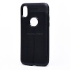 Чехол-накладка The ultimate experience Leather для "Apple iPhone X/iPhone XS" (black)