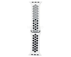 Ремешок - ApW для "Apple Watch 42/44/45 mm" Sport N (L) (white)  (85308)
