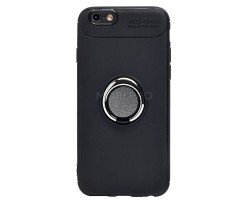 Чехол-накладка - SC131 для "Apple iPhone 6/iPhone 6S" + кольцо-держатель (black)