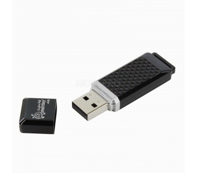 Флэш накопитель USB  4 Гб Smart Buy Quartz (black)