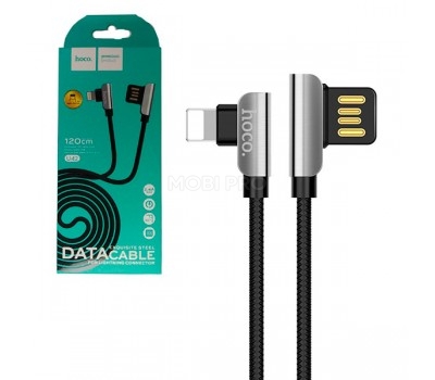Кабель USB - Lightning (для iPhone) Hoco U42 (оплетка TPE, 1.2 м.) Черный