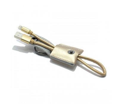 Кабель USB - Lightning (для iPhone) Remax RC-079i (брелок выдвижной, 300 мм) Золото