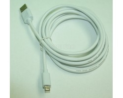 Кабель USB - MicroUSB (2 м) (тех.упак.) Белый