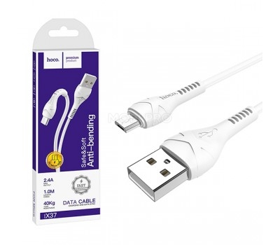 Кабель USB - MicroUSB Hoco X37 (2.4A) Белый