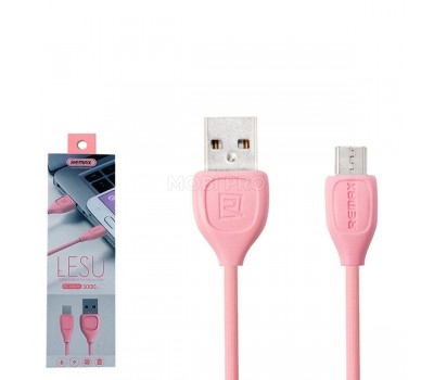 Кабель USB - MicroUSB Remax RC-050m Розовый