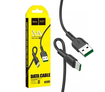 Кабель USB - Type-C Hoco X33 (5A) Черный