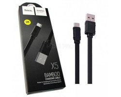 Кабель USB - Type-C Hoco X5 (3A, плоский) Черный