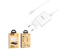 Сетевое зарядное устройство USB Hoco C62A (10.5W, 2 порта, кабель MicroUSB) Белый