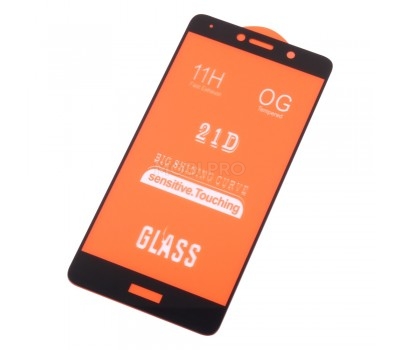 Защитное стекло "Полное покрытие" для Huawei Y7 2017 (TRT-L21) Черный