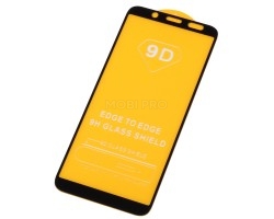 Защитное стекло "Полное покрытие" для Samsung A530F (A8 2018) Черное