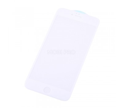 Защитное стекло "Оптима" для iPhone 6 Plus/6S Plus Белое (Закалённое, полное покрытие)