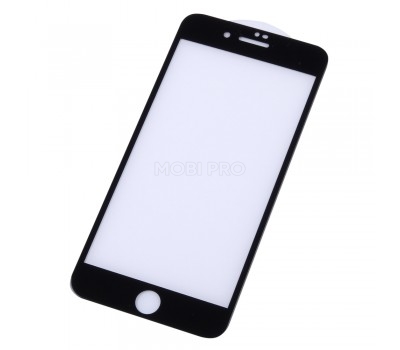 Защитное стекло "Оптима" для iPhone 7 Plus/8 Plus Черное (Закалённое, полное покрытие)
