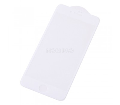 Защитное стекло "Матовое" для iPhone 7/8 Белое (Закалённое, полное покрытие)