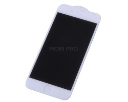 Защитное стекло "Антишпион" для iPhone 7/8/SE (2020)/SE (2022) Белый (Закалённое, полное покрытие)