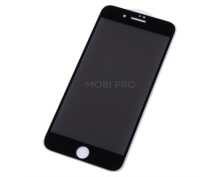 Защитное стекло "Антишпион" для iPhone 7 Plus/8 Plus Черный (Закалённое, полное покрытие)