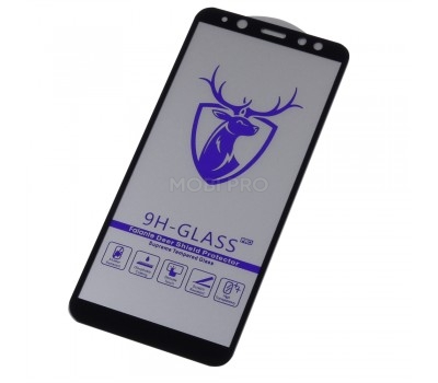Защитное стекло "Премиум" для Samsung J600F (J6 2018) Черное