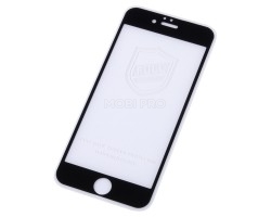 Защитное стекло "Тонкое" для iPhone 6/6S Черный (Полное покрытие 0,25мм)