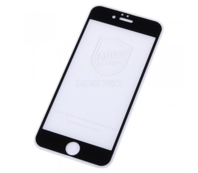 Защитное стекло "Тонкое" для iPhone 6/6S Черный (Полное покрытие 0,25мм)