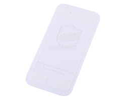 Защитное стекло "Тонкое" для iPhone 6/6S Белый (Полное покрытие 0,25мм)