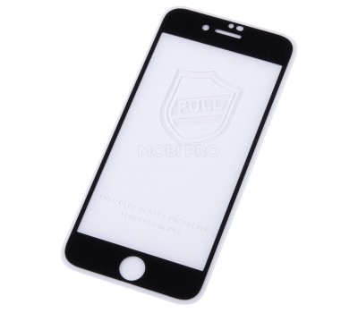 Защитное стекло "Тонкое" для iPhone 7/8/SE (2020)/SE (2022) Черный (Полное покрытие 0,25мм)