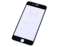 Защитное стекло "Тонкое" для iPhone 7 Plus/8 Plus Черное (Полное покрытие 0,25мм)