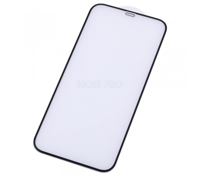 Защитное стекло "Стандарт" для iPhone 12 Pro Max Черный (Полное покрытие)