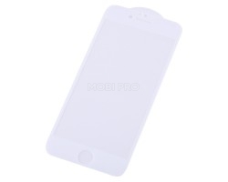 Защитное стекло "Стандарт" для iPhone 6/6S Белое (Полное покрытие)